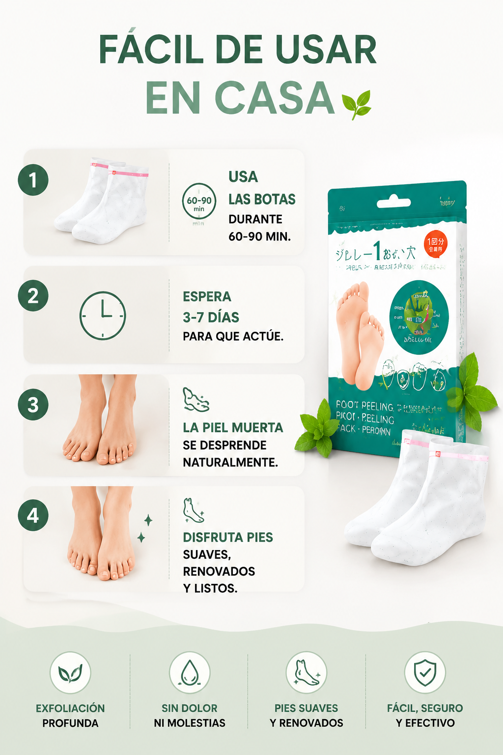 ¡APROVECHA 2x1! Mascarilla para los pies + ENVIO GRATIS 🚚