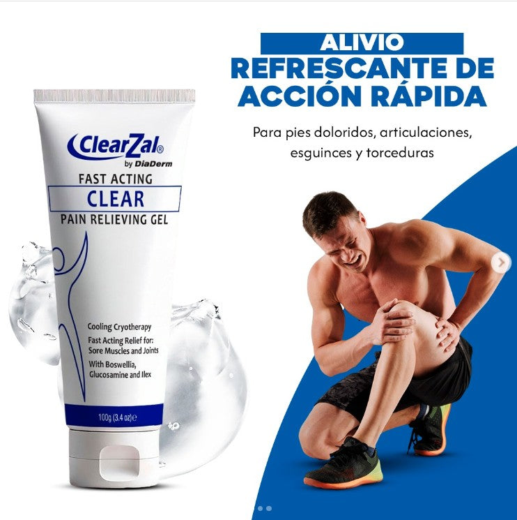 Alivio al Instante - Gel Analgésico ClearZel® + ENVÍO GRATIS 🎁
