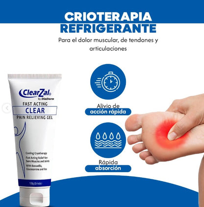Alivio al Instante - Gel Analgésico ClearZel® + ENVÍO GRATIS 🎁