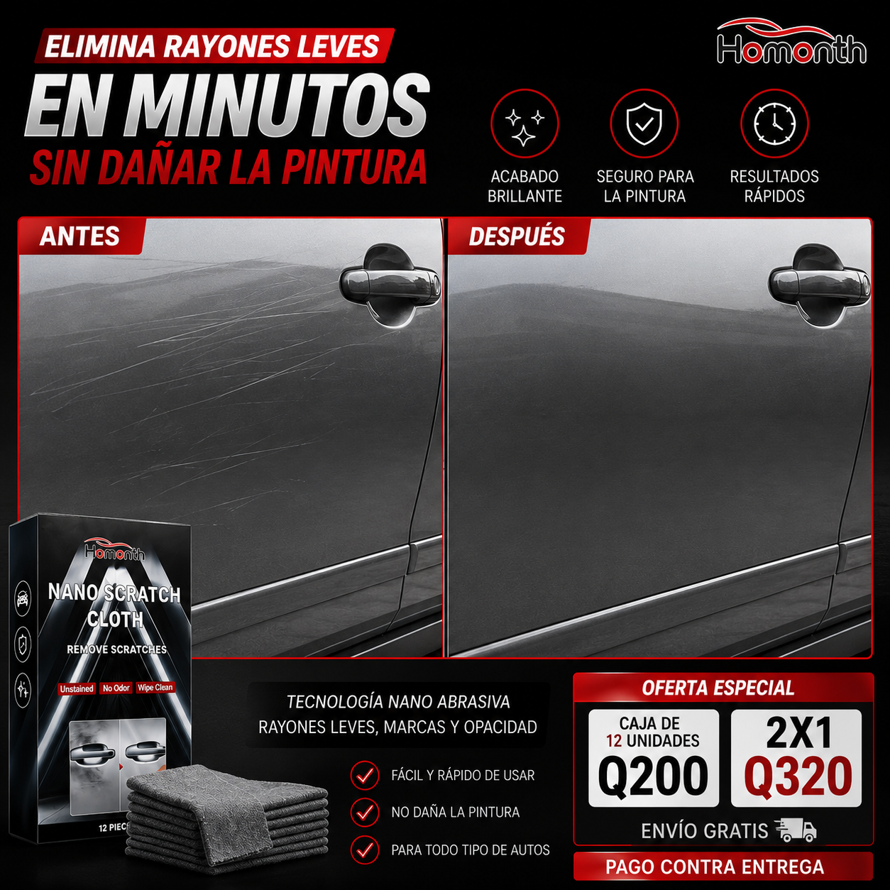 2x1 Eliminador de Rayaduras para Autos + ENVIO GRATIS🚚