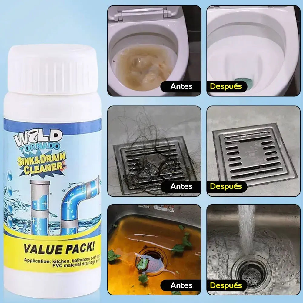 DESTAPA TUS TUBERIAS EN MINUTOS - Destapa Desagües WILD TORNADO + ENVIO GRATIS🎁