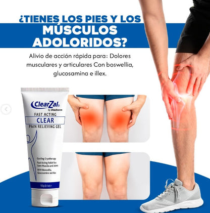 Alivio al Instante - Gel Analgésico ClearZel® + ENVÍO GRATIS 🎁