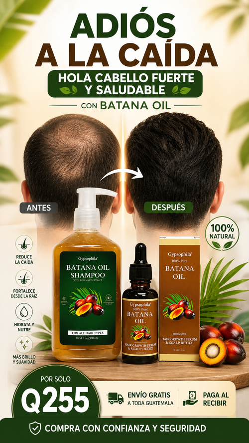 !OFERTA ESPECIAL! Combo Shampoo + Aceite de Batana + ENVIO GRATIS 🚚