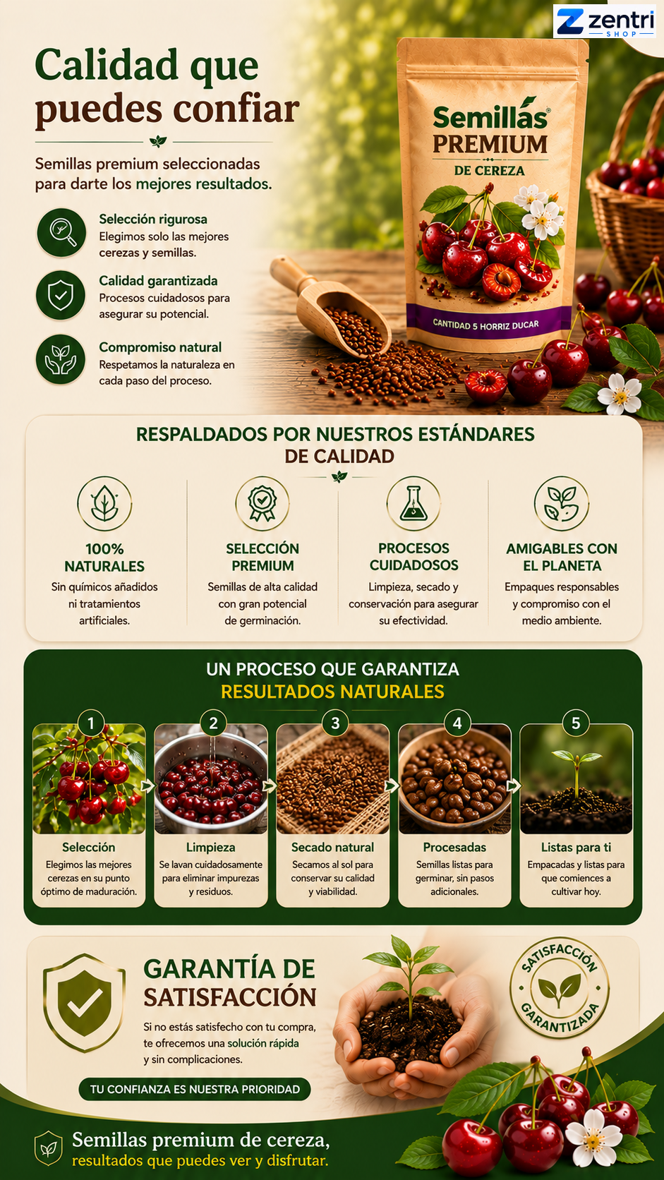 APROVECHA LA OFERTA ESPECIAL 2x1 - Semillas de Cerezas + ENVIO GRATIS 🚚