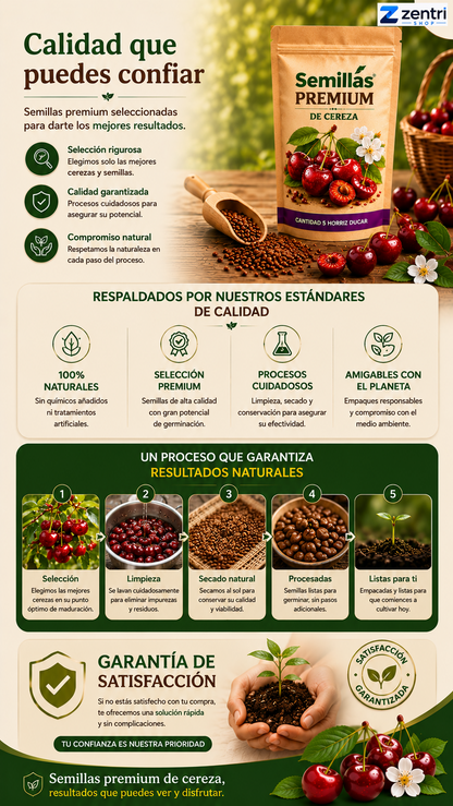 APROVECHA LA OFERTA ESPECIAL 2x1 - Semillas de Cerezas + ENVIO GRATIS 🚚