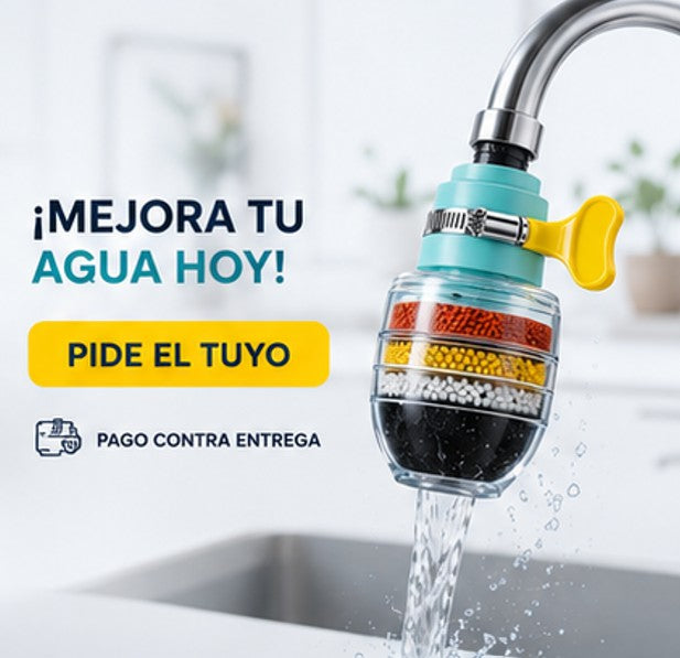 Mejora la Calidad del Agua - Filtro para Grifos + ENVÍO GRATIS 🚚