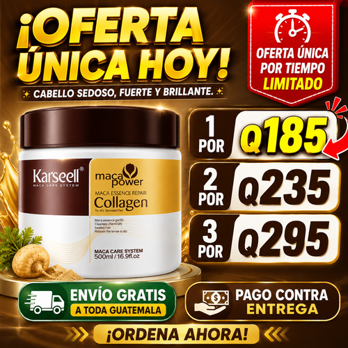 PROMOCIÓN ESPECIAL - Mascarilla Capilar Karseell®  + ENVIO GRATIS 🚚