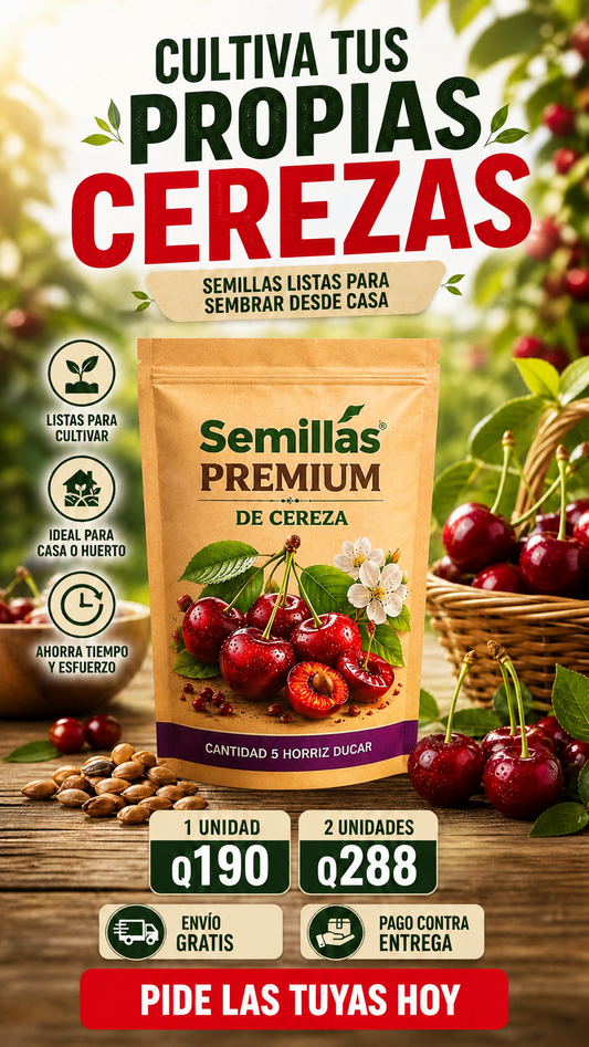 APROVECHA LA OFERTA ESPECIAL 2x1 - Semillas de Cerezas + ENVIO GRATIS 🚚
