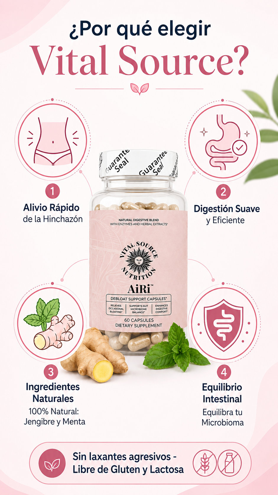 RECUPERA TU DIGESTION - Enzimas Digestivas Antiinflamatorias + ENVIO GRATIS 🚚