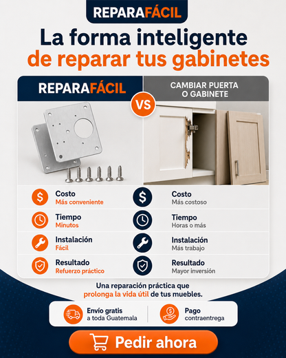 ULTIMAS UNIDADES - ReparaFácil® - Reparación de Bisagras - PAGA 2 Y LLEVA 4 - ENVÍO GRATIS🎁
