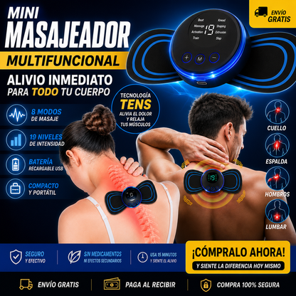 ¡¡¡ÚLTIMAS UNIDADES!!! - Mini Masajeador Estimulador Multifunción + ENVÍO GRATIS 🚚