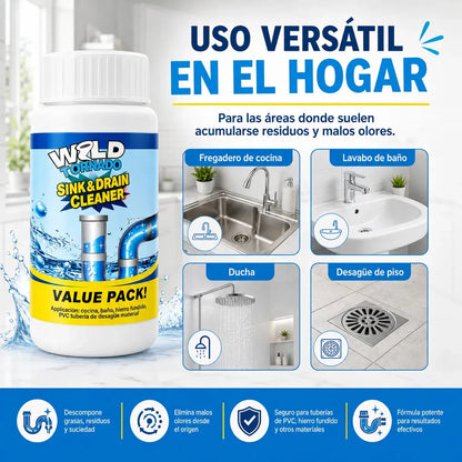 DESTAPA TUS TUBERIAS EN MINUTOS - Destapa Desagües WILD TORNADO + ENVIO GRATIS🎁