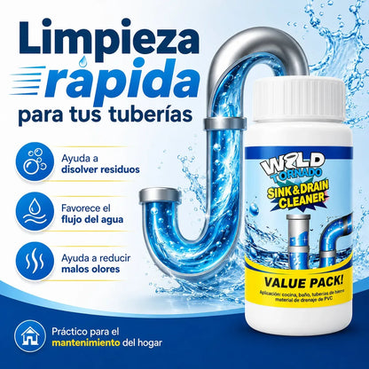 DESTAPA TUS TUBERIAS EN MINUTOS - Destapa Desagües WILD TORNADO + ENVIO GRATIS🎁