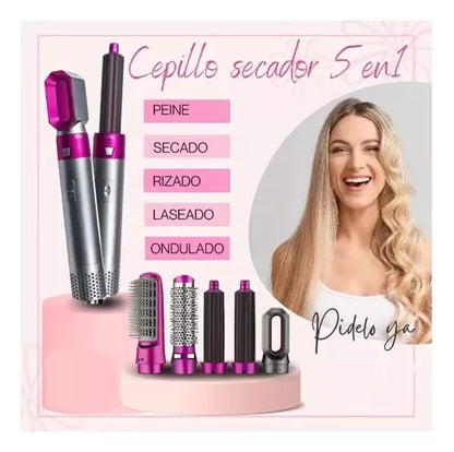 PEINADOS EN MINUTOS - Cepillo Secador 5 en 1 + ENVIO GRATIS 🎁