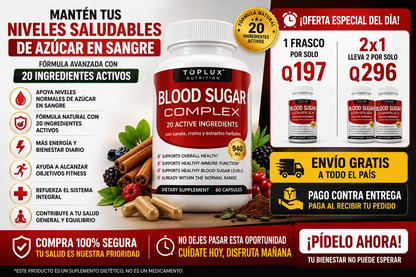 ¡OFERTA ESPECIAL! 💊Blood Sugar Complex + ENVIO GRATIS 🚚