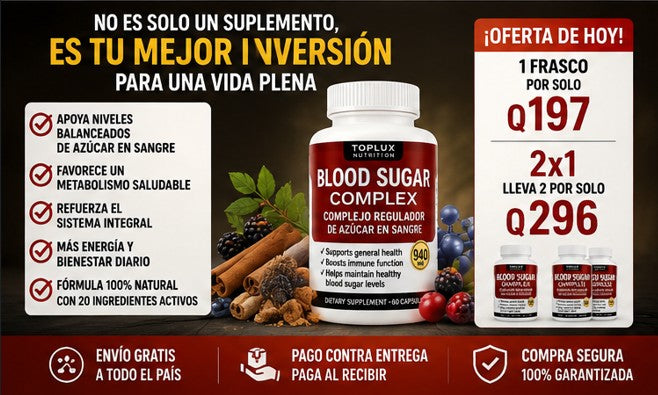 ¡OFERTA ESPECIAL! 💊Blood Sugar Complex + ENVIO GRATIS 🚚