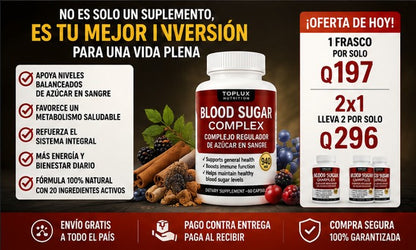 ¡OFERTA ESPECIAL! 💊Blood Sugar Complex + ENVIO GRATIS 🚚
