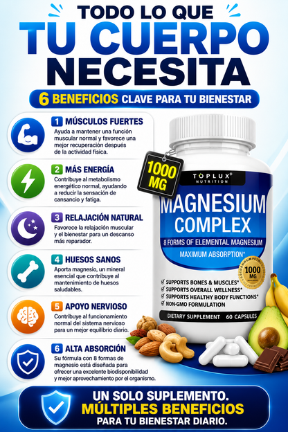 OFERTA LIMITADA - Magnesio Complex + ENVIO GRATIS 🚚 (Copia)