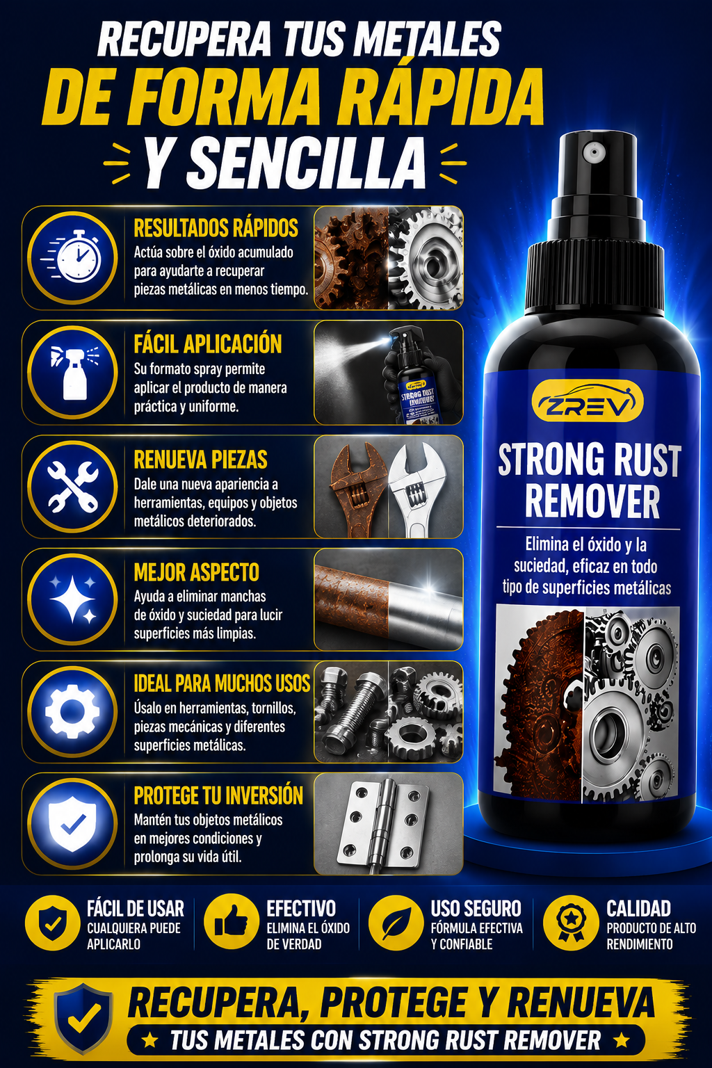 RECUPERA TUS PIEZAS - Removedor de Oxido -  ENVÍO GRATIS🎁
