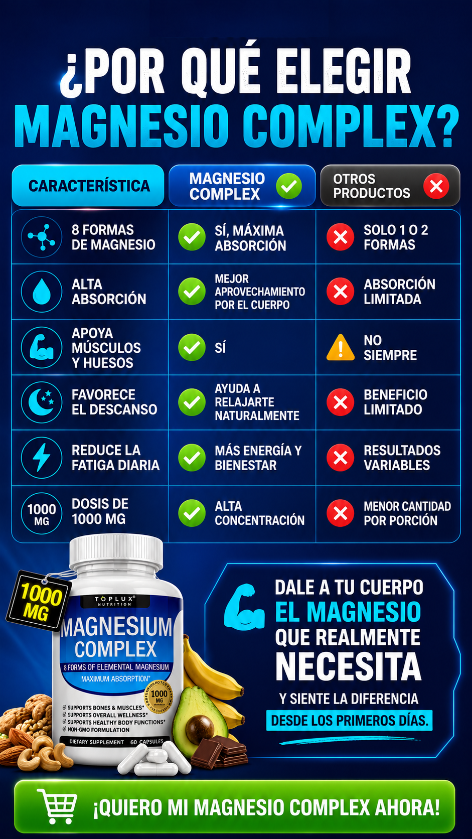 OFERTA LIMITADA - Magnesio Complex + ENVIO GRATIS 🚚 (Copia)