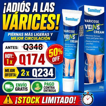 OFERTA IMPERDIBLE - Crema para Varices Piernas Lindas + ENVIO GRATIS 🚚
