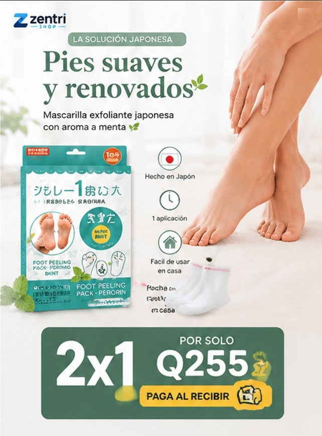 ¡APROVECHA 2x1! Mascarilla para los pies + ENVIO GRATIS 🚚