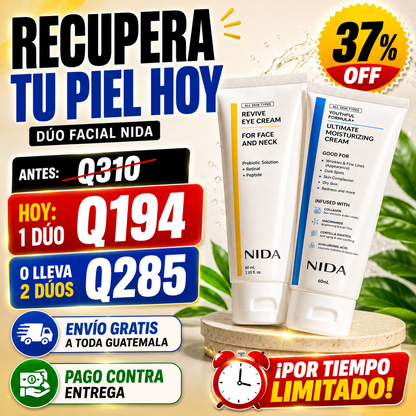 APROVECHA LA PROMOCION - Crema Coreana NIDA Duo - Piel Lisa y Suave + ENVIO GRATIS 🚚