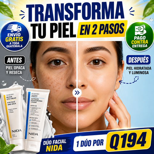 APROVECHA LA PROMOCION - Crema Coreana NIDA Duo - Piel Lisa y Suave + ENVIO GRATIS 🚚