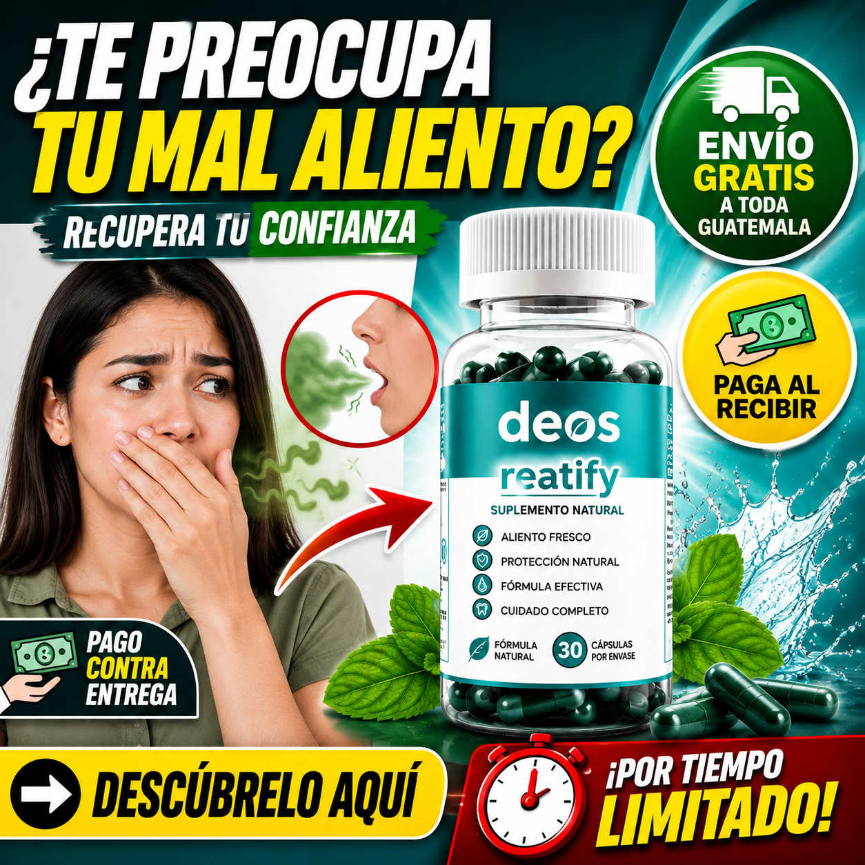 FRESCURA DIARIA - DEOS Desodorante Natural + ENVIO GRATIS 🚚