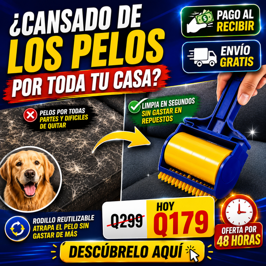 LIBERATE DE ESAS PELUSAS - Rollo Quita Pelusa Reutilizable + ENVIO GRATIS 🎁
