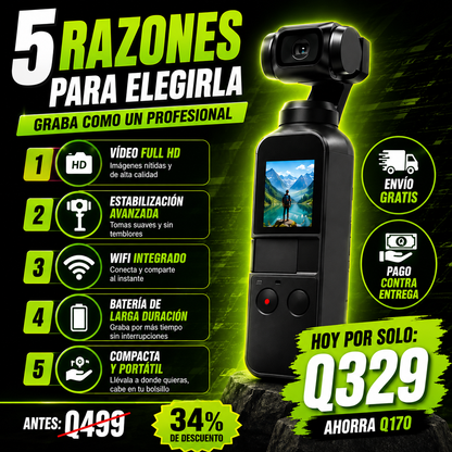 OFERTA LIMITADA - Camara de Bolsillo + ENVIO GRATIS 🚚