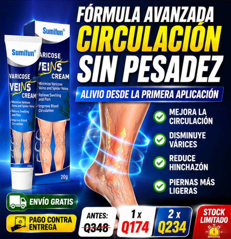 OFERTA IMPERDIBLE - Crema para Varices Piernas Lindas + ENVIO GRATIS 🚚
