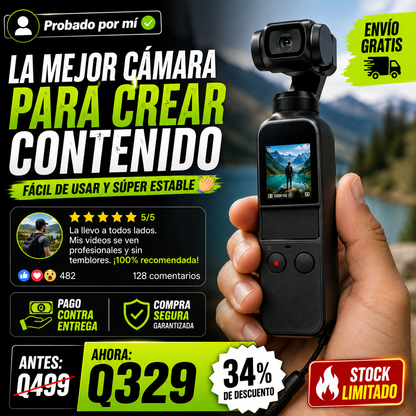 OFERTA LIMITADA - Camara de Bolsillo + ENVIO GRATIS 🚚