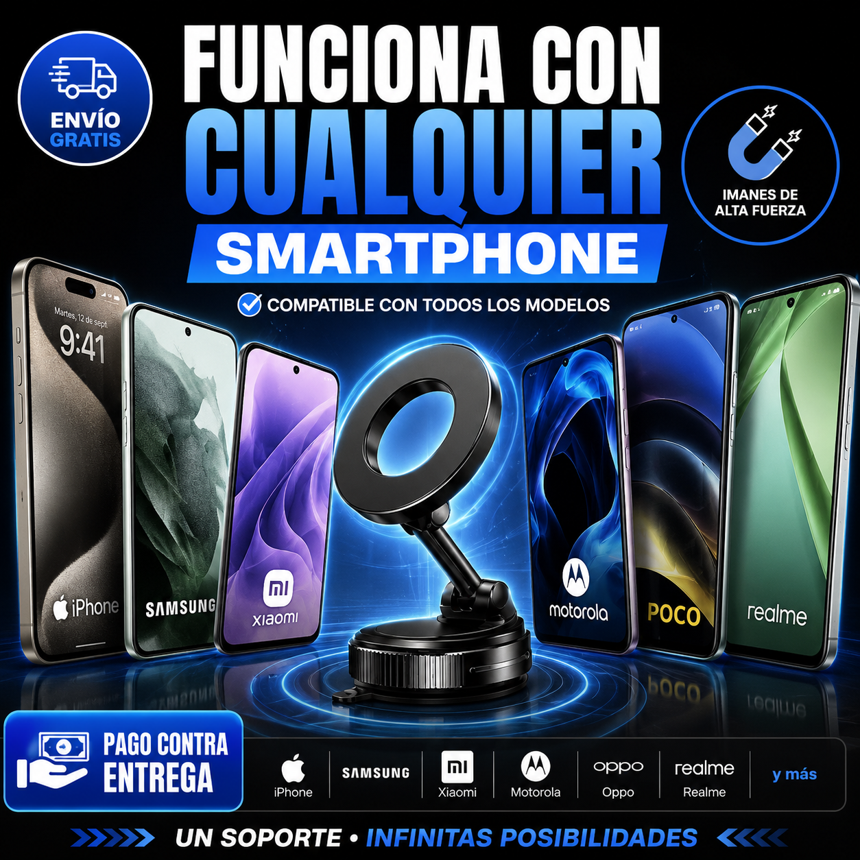 OFERTA LIMITADA - Soporte Magnetico para telefono + ENVIO GRATIS 🚚