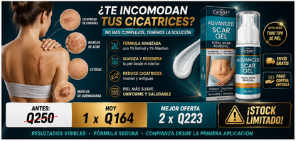 OFERTA 2x1 - Gel Anticicatrices Renueva tu Piel + ENVIO GRATIS 🚚
