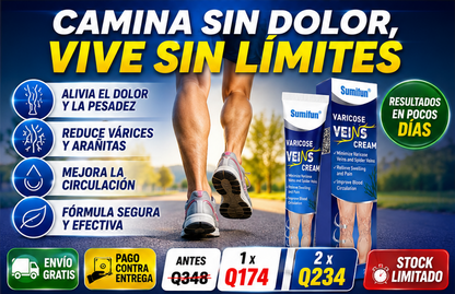 OFERTA IMPERDIBLE - Crema para Varices Piernas Lindas + ENVIO GRATIS 🚚