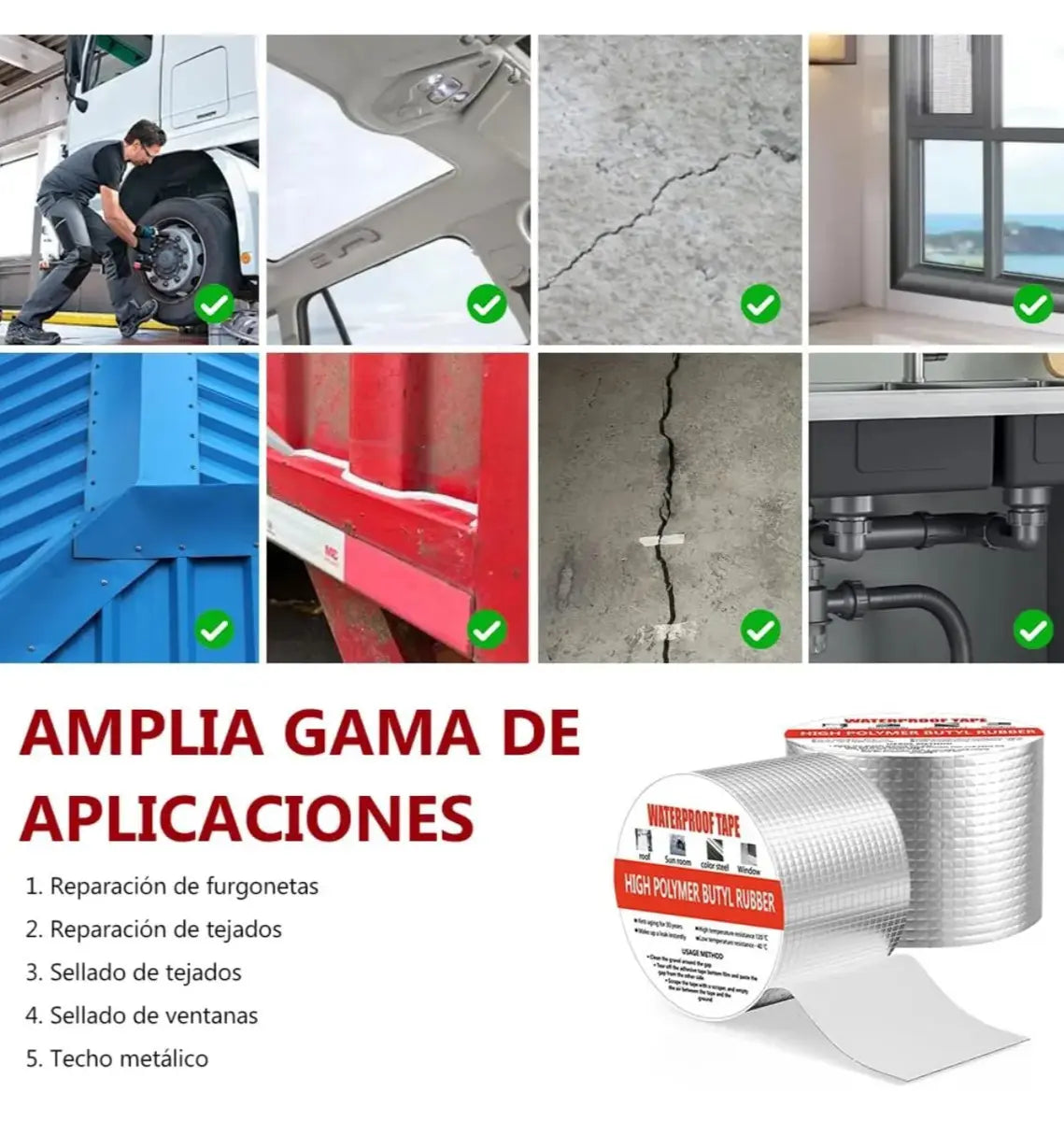 LLEVA 2 Y PAGAS 1 - Cinta  Impermeable - ENVIO GRATIS 🚚