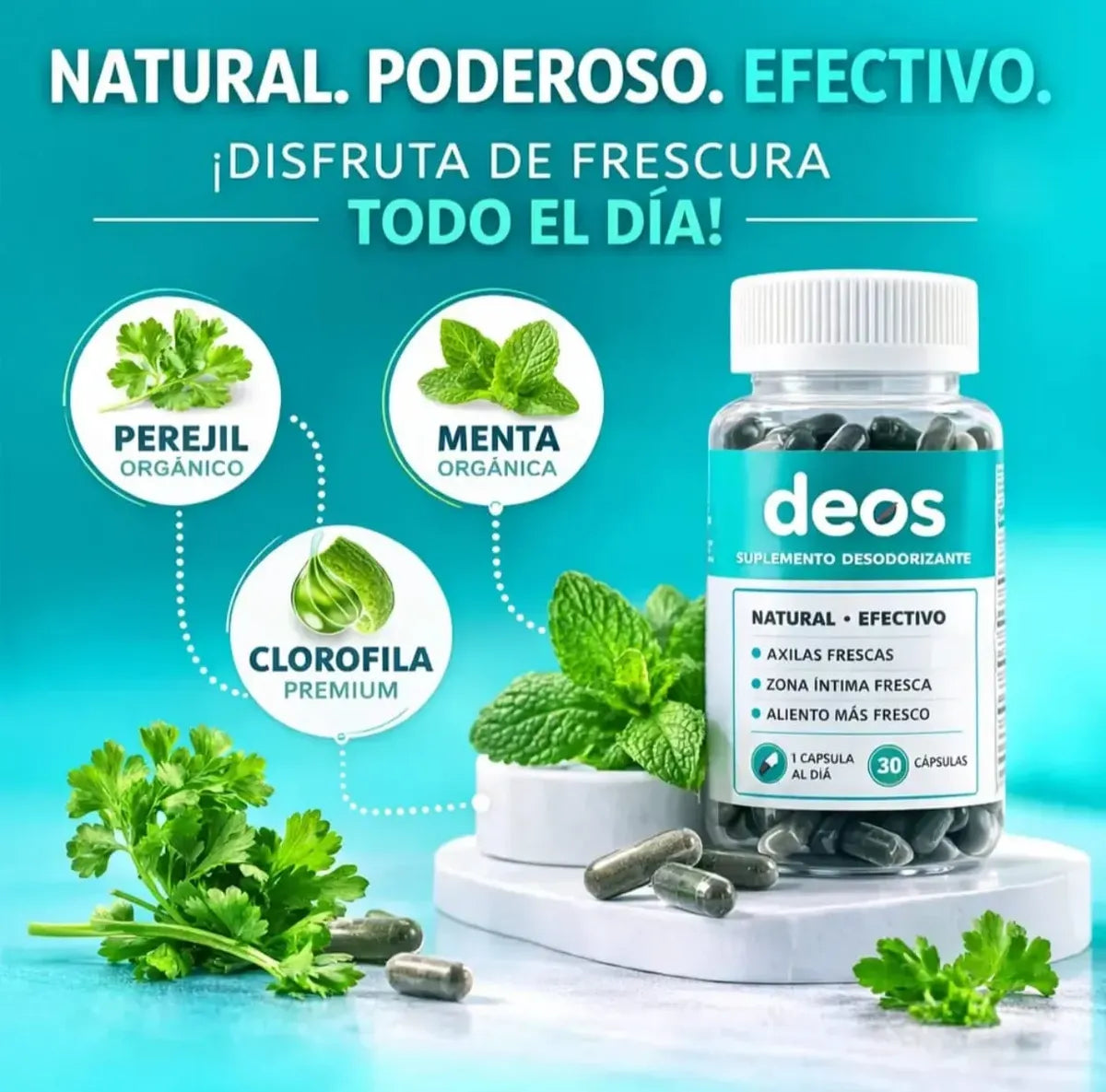 FRESCURA DIARIA - DEOS Desodorante Natural + ENVIO GRATIS 🚚