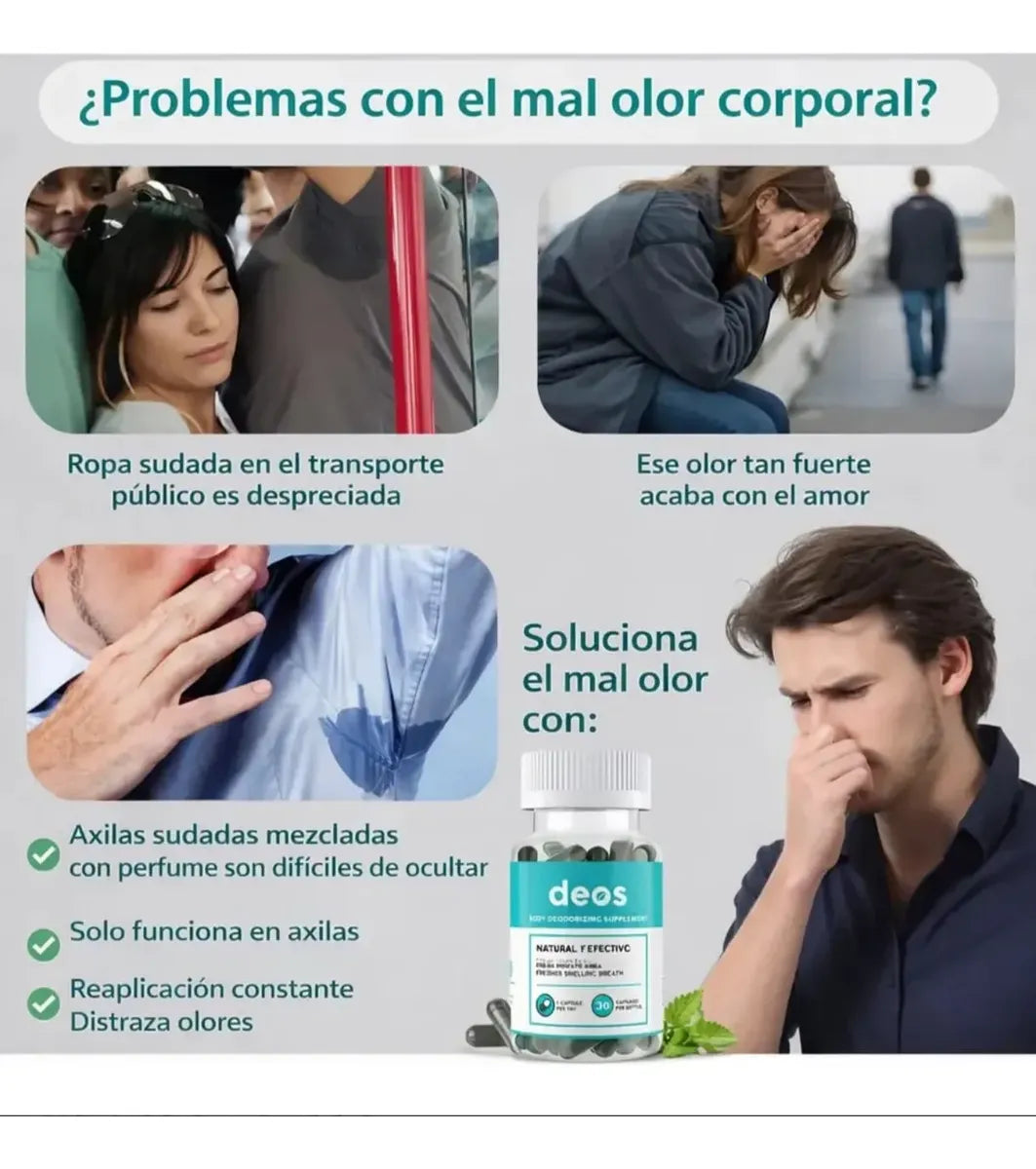 FRESCURA DIARIA - DEOS Desodorante Natural + ENVIO GRATIS 🚚