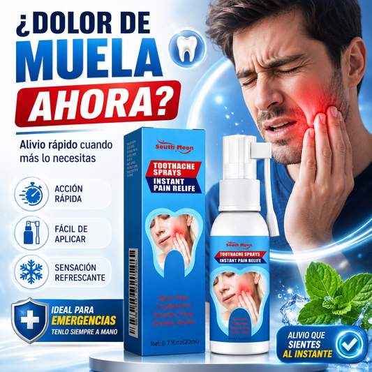 ¡TU ALIVIO INMEDIATO! Spray Antidolor de Muelas + ENVIO GRATIS 🚚