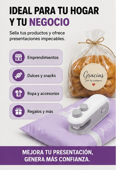 ¡HOT SALE!🔥2x1🔥Mini Sellador Portátil + ENVÍO GRATIS 🚚