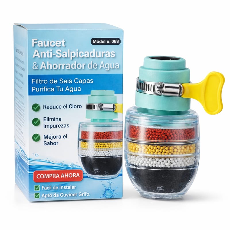 Mejora la Calidad del Agua - Filtro para Grifos + ENVÍO GRATIS 🚚