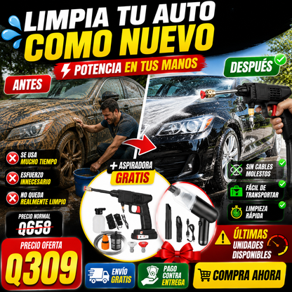 APROVECHA GRADIOSA OFERTA - Combo Hidrolavadora Inalámbrica y Aspiradora Portatil + ENVIO GRATIS 🚚